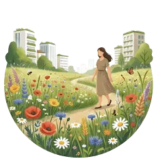 Illustration Blumenwiesen