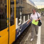Bundestagsabgeordneter Michael Kellner besucht den Klimabahnhof Küstrin-Kietz: Einblicke in Klimaanpassung und deutsch-polnische Zusammenarbeit vor Ort